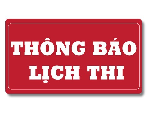 Lịch thi học kỳ I – Năm học 2021 2022