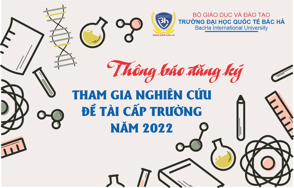 Thông báo đăng ký tham gia nghiên cứu đề tài cấp Trường năm 2022